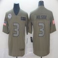 Seattle Seahawks #3 Russell Wilson Nike Camo 2019 Salute to Service Limited Jersey