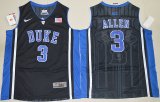 Duke Blue Devils Garyson Allen 3 V Neck College Basketball Elite Jersey - Black