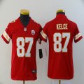 Youth Nike Kansas City Chiefs Travis Kelce #87 red Color Rush Limited Jerseys