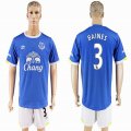 2016-2017 Everton FC club BAINES #3 blue soccer jersey home