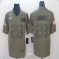 Oakland Raiders #28 Josh Jacobs Nike Camo 2019 Salute to Service Retired Limited Jersey