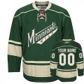 Reebok Minnesota Wild Customized Green Third Authentic Man NHL Jersey