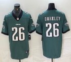 Nike Philadelphia Eagles #26 Saquon Barkley green Color Rush Limited Jersey