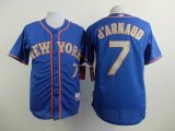 New York Mets #7 Travis d'Arnaud blue mlb baseball jerseys(1)