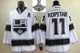 2014 NHL champion Los Angeles Kings #11 Anze Kopitar White JerseyS