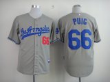 mlb Los Angeles Dodger 66 Puig gray jersey