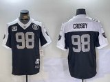 Nike Oakland Raiders #98 Maxx Crosby black white Color Rush Limited Jersey-BD 02