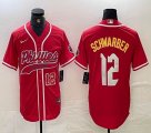 Nike Philadelphia Phillies #12 Schwarber red majestaic baseball jersey Joint name -BD 02