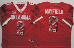 Oklahoma Sooners #6 Baker Mayfield red fashion college football jersey