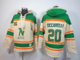 Dallas Stars #20 Dino Ciccarelli Green beige NHL Hooded Sweatshirt