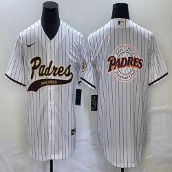 Nike San Diego Padres blank white majestic baseball jersey Joint name -BD 02