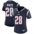 Women Nike New England Patriots James White #28 blue Color Rush Limited Jersey