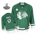 Chicago Blackhawks Bobby Hull 9 Green jersey