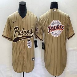 Nike San Diego Padres blank beige majestic baseball jersey Joint name -BD 05