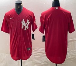 Nike New York Yankees blank red MLB baseball Jersey Joint name -BD 09