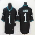 Nike Philadelphia Eagles #1 Jalen Hurts black Color Rush Limited Jersey