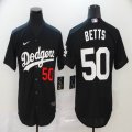 Nike Los Angeles Dodgers Mookie Betts black majestic baseball Jersey