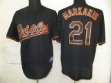 MLB baltimore orioles 21 Markakis Black Fashion Jerseys