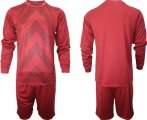 2023 Puma jujube red goalkeeper long sleeve soccer jerseys