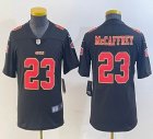 Youth Nike San Francisco 49ers #23 Christian McCaffrey black gold Color Rush Limited Jersey-BD