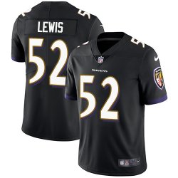 Baltimore Ravens #52 Lewis Nike black Color Rush Limited Jersey