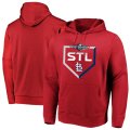 St. Louis Cardinals red Majestic 2019 Postseason Big & Tall Dugout Authentic Pullover Hoodie