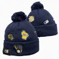 2024 Milwaukee Brewers blue MLB Cuffed Knit Hats