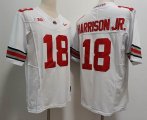 Ohio State Buckeyes #18 Marvin Harrison Jr. White NCAA 2023 Stitched College Football Jersey