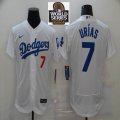 Nike Los Angeles Dodgers #7 Julio Urias white Flexbase Authentic Collection Jersey