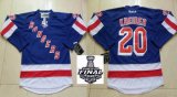 2014 stanley cup Rangers #20 Chris Kreider Blue NHL Jerseys