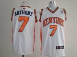 new york Knicks 7 carmelo anthony white jersey