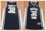 Brigham Young Cougars #32 Jimmer Fredete dark blue college basketball jersey