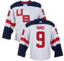 United States 2016 World Cup #9 Zach Parise white Hockey jerseys