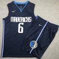 Dallas Mavericks #6 Kristaps Porzingis dark blue nike nba suits