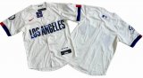 Youth Los Angeles Dodgers Nike Cream 2024 City Connect Limited Player Jersey-S8