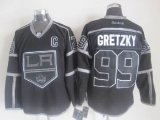 reebok Los Angeles Kings #99 Wayne Gretzky black nhl jerseys