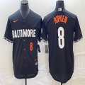 Nike Baltimore Orioles #8 Cal Ripken black majestic baseball jersey city version-BD 02