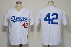 MLB Jerseys Los Angeles Dodgers 42 Robinson white M&N 1958