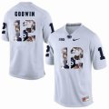 Custom Penn State #12 Chris Godwin white fashion college football jersey