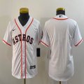 Youth Nike Houston Astros blank white Flexbase Authentic Collection Jersey -BD