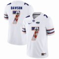 Custom Florida Gators #7 Duke Dawson white fashion college football jersey