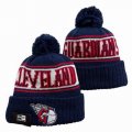 2024 Cleveland Guardians blue white red MLB Cuffed Knit Hats