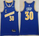 Nike Golden State Warriors #30 Stephen Curry blue nba jerseys-XD