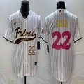 Nike San Diego Padres #22 Juan Soto white majestic baseball jerseys Joint name