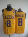 Los Angeles Lakers #8 Kobe Bryant Yellow NBA basketball Jersey