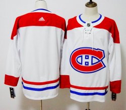 Adidas Montreal Canadiens blank white nhl hockey jerseys