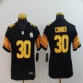 Youth Nike Steelers #30 James Conner Black Color Rush Limited Jersey-BD