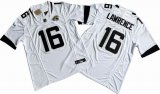 Jacksonville Jaguars 16# Trevor Lawrence white Nike Vapor F.U.S.E. Limited Jersey