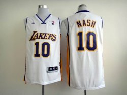 NBA Los Angeles Lakers 10# Steve Nash White Revolution 30 Jerseys