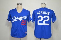 Los Angeles Dodgers #22 Clayton Kershaw Blue MLB Jerseys